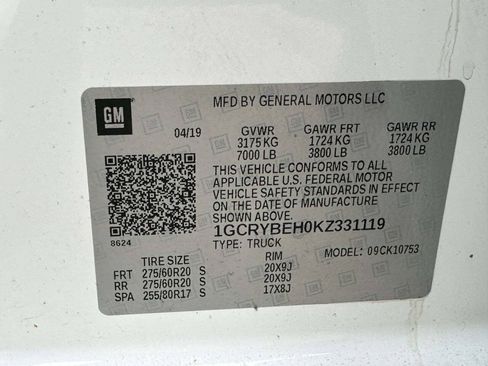 Used 2019 Chevrolet Silverado 1500 Custom w/ Custom Convenience Package AWD/4WD image 25