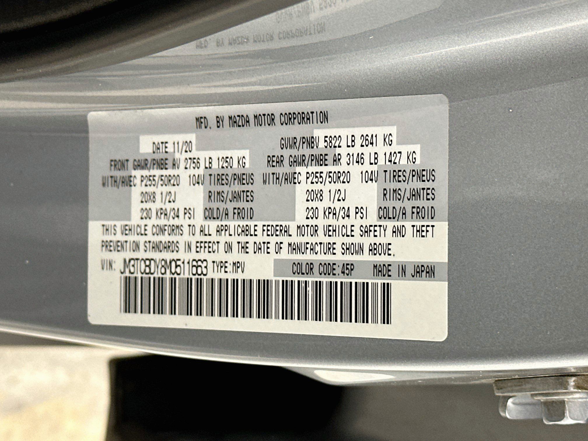 Used 2021 MAZDA CX-9 Grand Touring AWD/4WD image 12