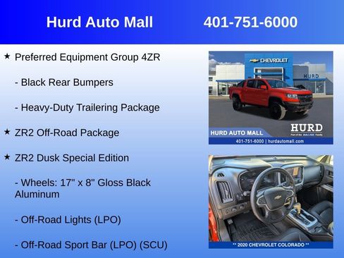 Certified 2020 Chevrolet Colorado ZR2 w/ ZR2 Dusk Special Edition image 12
