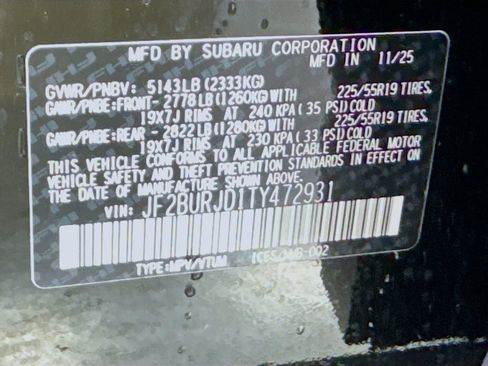 New 2026 Subaru Outback Touring XT image 42