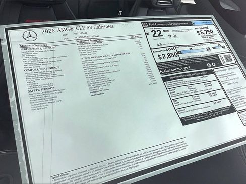 New 2026 Mercedes-Benz CLE 53 AMG 4MATIC Cabriolet image 13