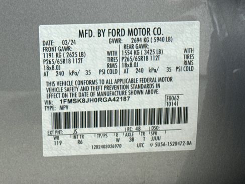 Used 2024 Ford Explorer Timberline w/ Timberline Technology Package AWD/4WD image 13
