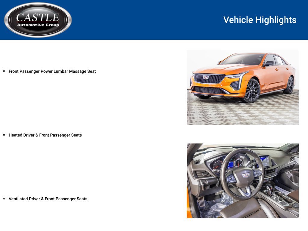 Used 2022 Cadillac CT4 V w/ LPO, ONYX Package AWD/4WD image 8