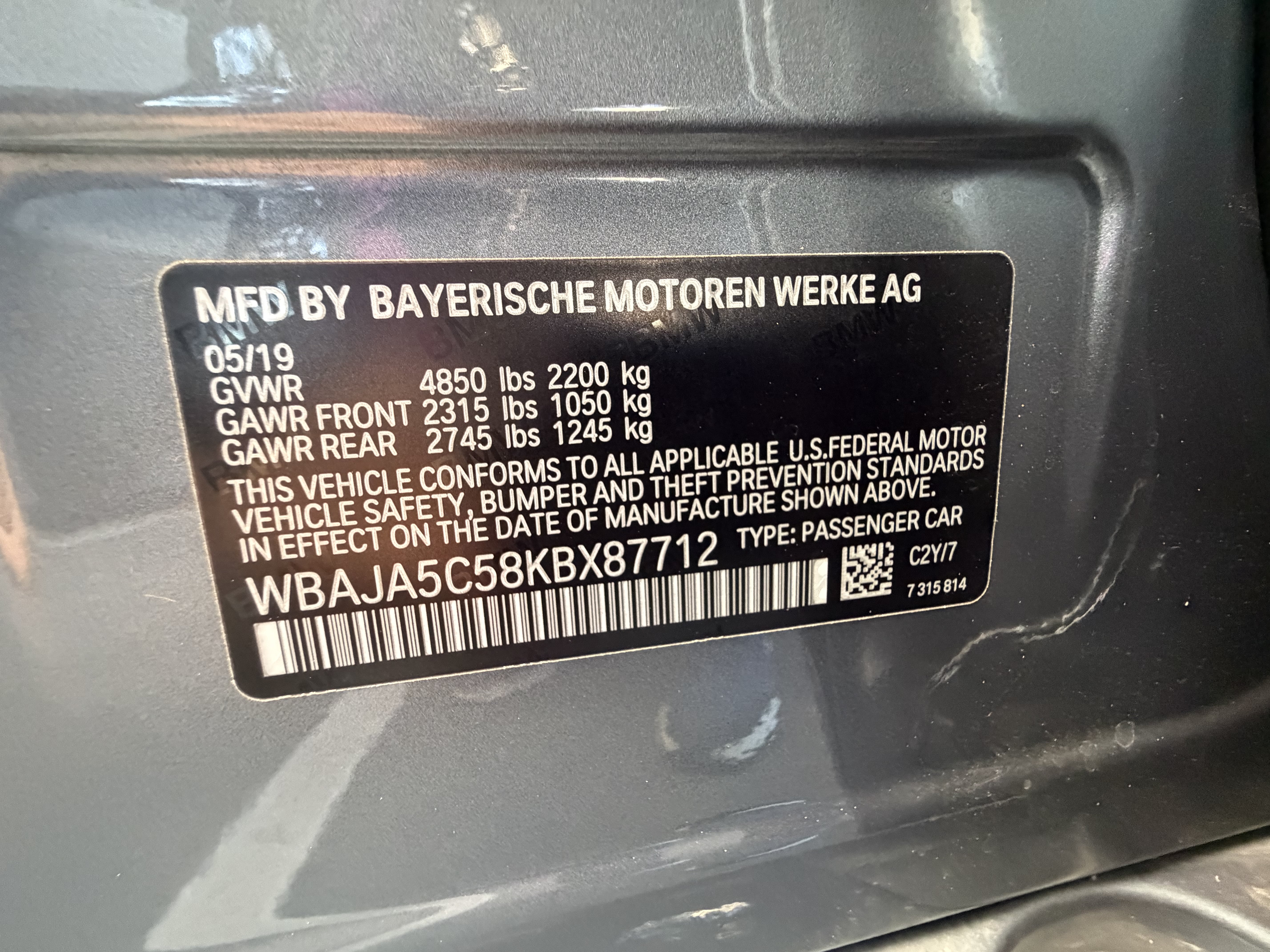 Used 2019 BMW 530i RWD image 23
