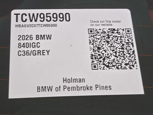 New 2026 BMW 840i w/ M Sport Professional Package RWD image 21