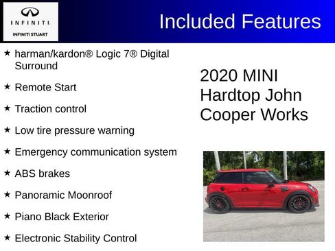 Used 2020 MINI Cooper John Cooper Works w/ Driver Assistance Package FWD image 3