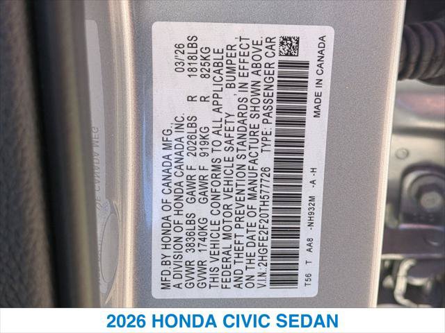 Certified 2026 Honda Civic LX image 26