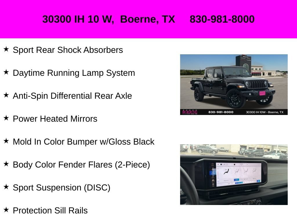 Used 2025 Jeep Gladiator Sport AWD/4WD image 30