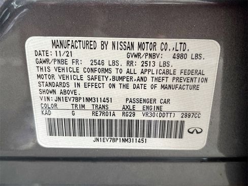 Used 2022 INFINITI Q50 Luxe w/ Cargo Package image 33