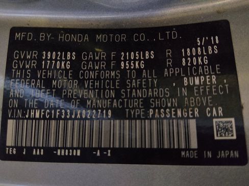 Used 2018 Honda Civic EX-T image 33
