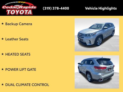Certified 2018 Toyota Highlander Limited AWD/4WD image 14