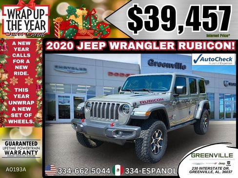 Used 2020 Jeep Wrangler Unlimited Rubicon image 1