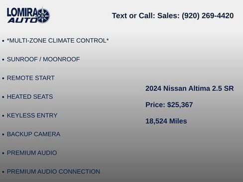 Used 2024 Nissan Altima 2.5 SR AWD/4WD image 8