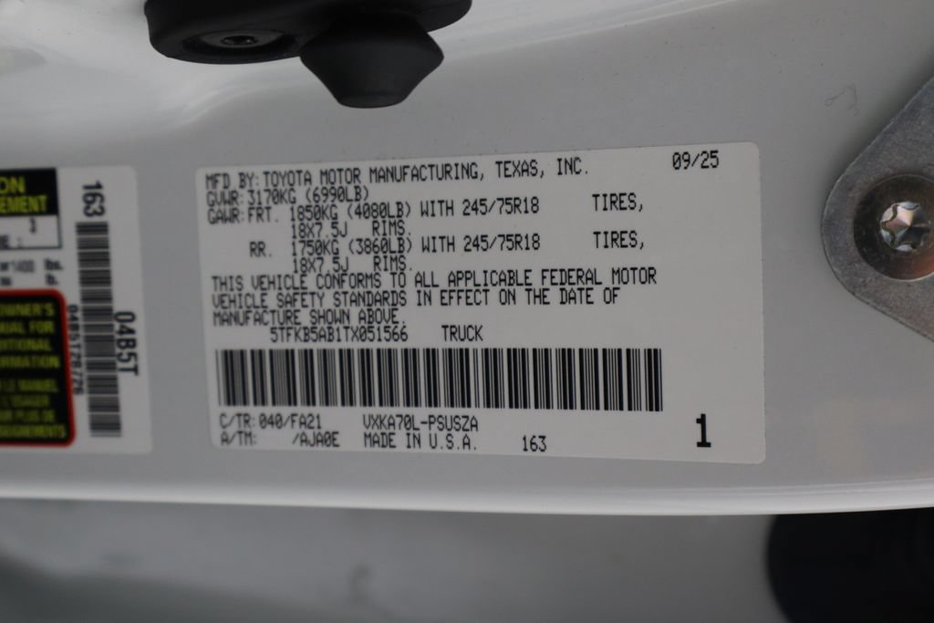 Used 2026 Toyota Tundra SR RWD image 37