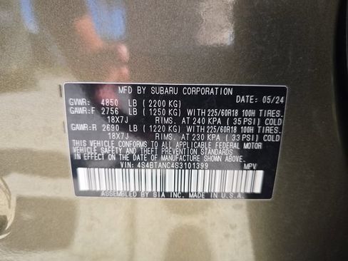 Certified 2025 Subaru Outback Limited w/ Tech Package 3 AWD/4WD image 30