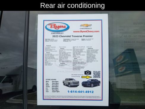 Used 2023 Chevrolet Traverse Premier w/ LPO, Floor Liner Package image 13