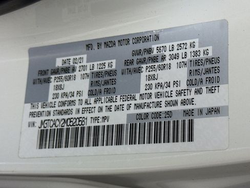 Used 2021 MAZDA CX-9 Touring w/ Touring Premium Package FWD image 40