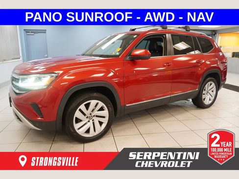 Used 2021 Volkswagen Atlas SEL AWD/4WD image 1