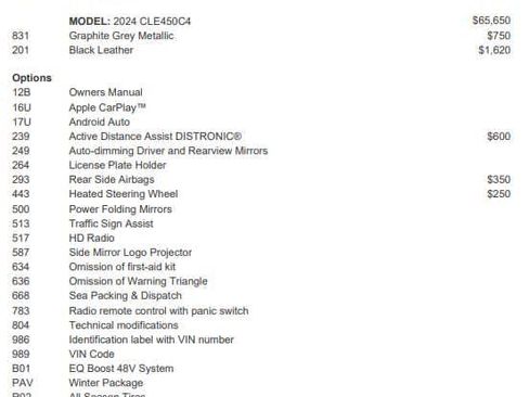 Certified 2024 Mercedes-Benz CLE 450 4MATIC Coupe image 2