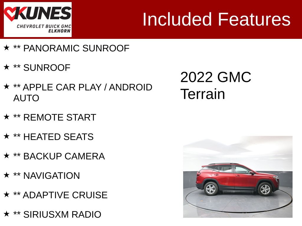 Used 2022 GMC Terrain SLE w/ Driver Convenience Package AWD/4WD image 2