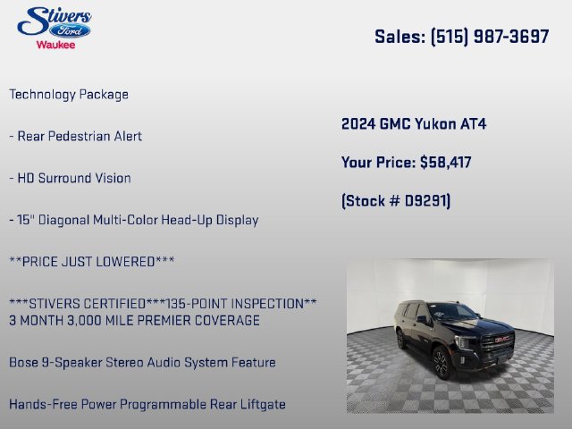 Used 2024 GMC Yukon AT4 w/ Technology Package AWD/4WD image 28