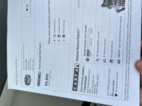 Used 2014 Toyota Sienna L image 10