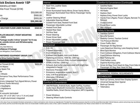 Used 2018 Buick Enclave Avenir image 5