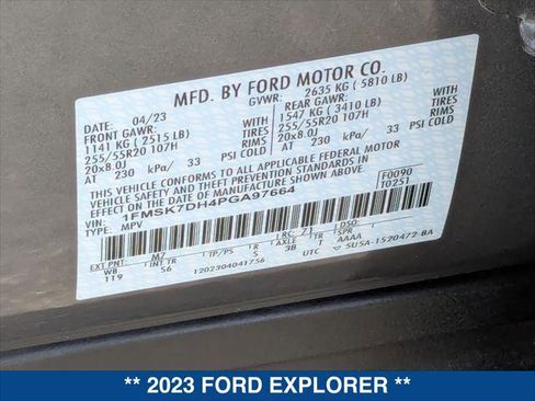 Certified 2023 Ford Explorer XLT w/ Equipment Group 202A image 24