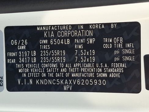 New 2027 Kia Carnival EX w/ Dark Edition Package FWD image 18