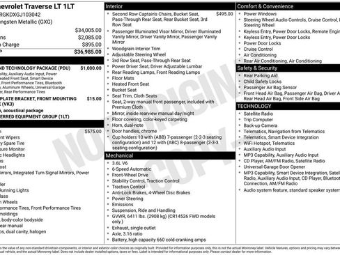 Used 2016 Chevrolet Traverse LT w/ Style and Technology Package FWD image 5