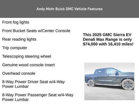 Used 2025 GMC Sierra EV Denali AWD/4WD image 15