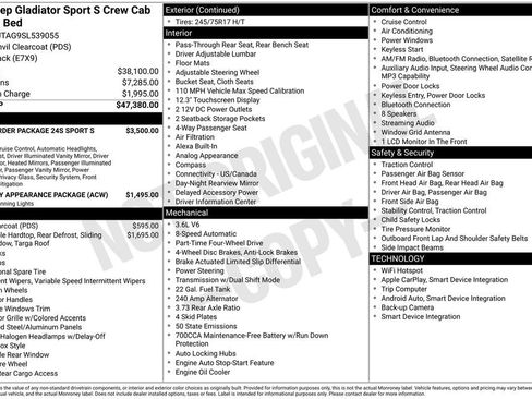 Used 2025 Jeep Gladiator Sport AWD/4WD image 28