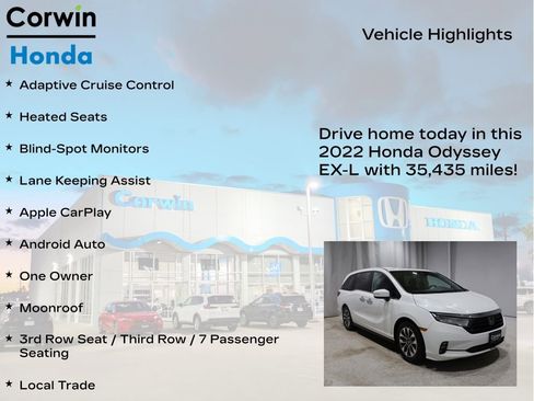 Used 2022 Honda Odyssey EX-L image 6