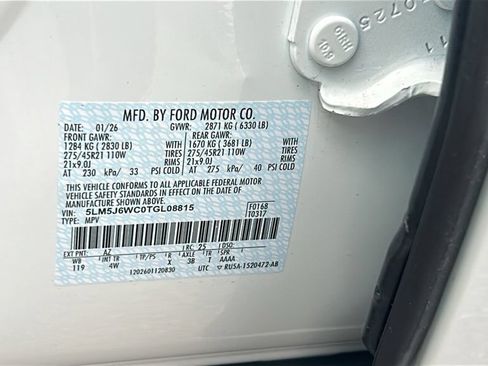 Used 2026 Lincoln Aviator 2WD w/ Jet Appearance Package image 50