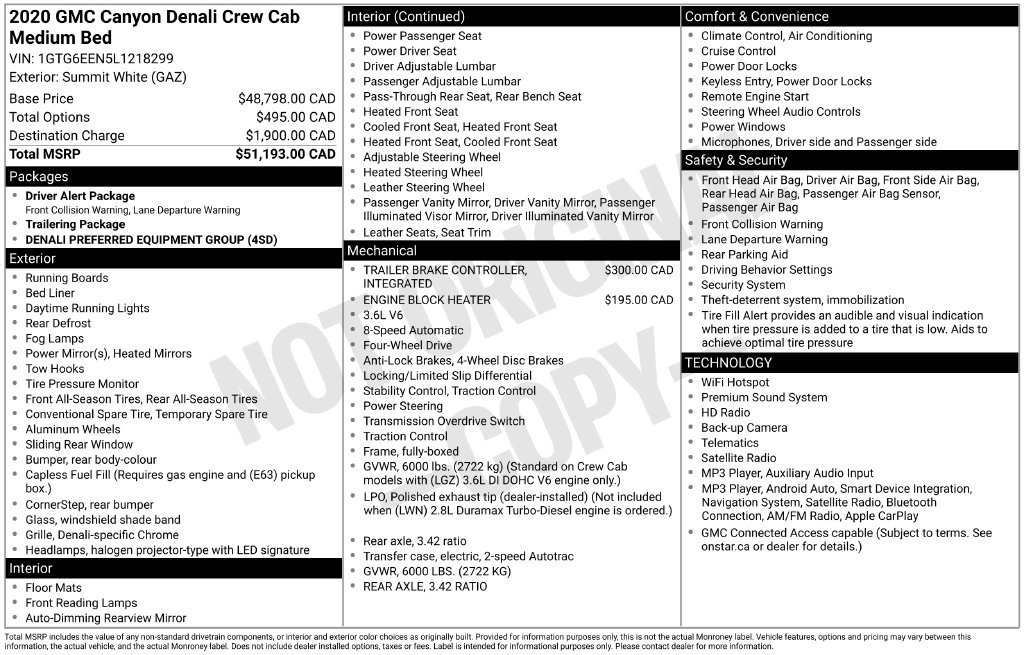 Used 2020 GMC Canyon Denali AWD/4WD image 25