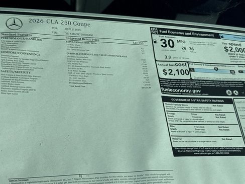 New 2026 Mercedes-Benz CLA 250 image 28