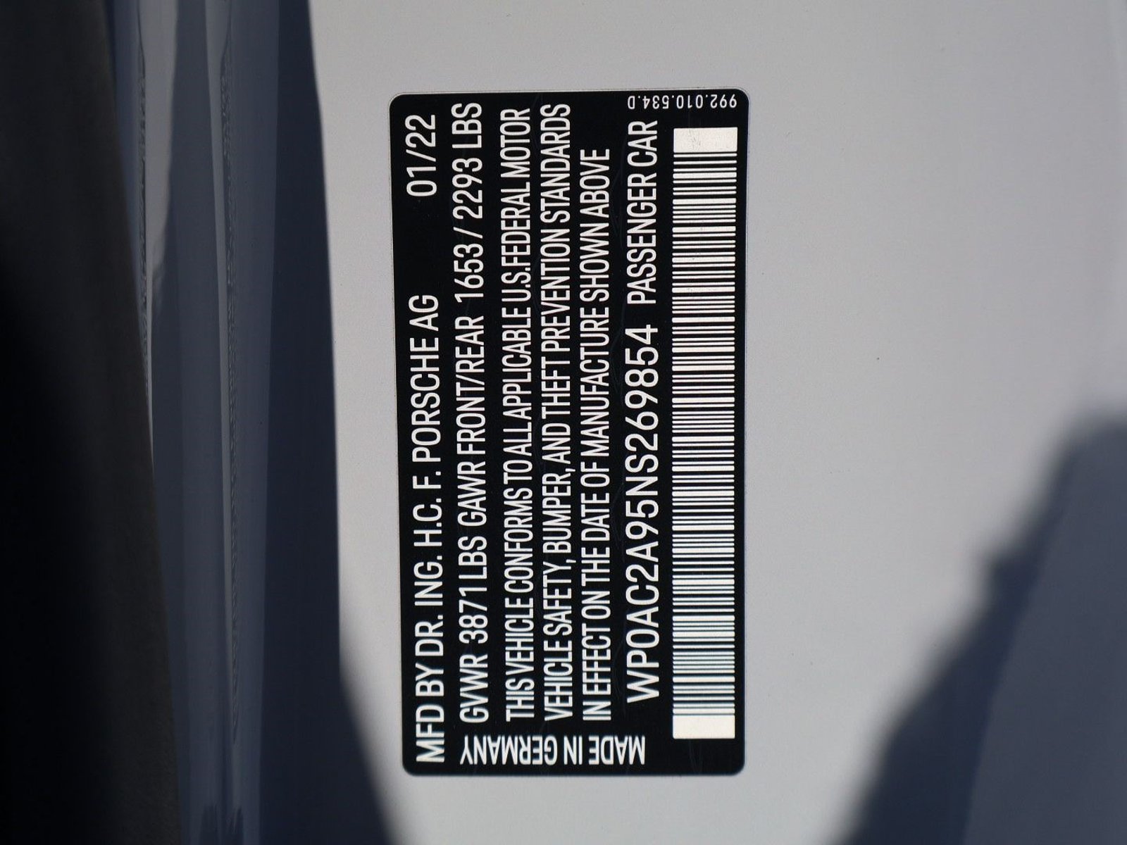 Certified 2022 Porsche 911 GT3 RWD image 29