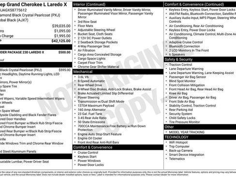 New 2025 Jeep Grand Cherokee L Laredo image 3