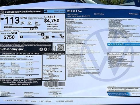 New 2026 Volkswagen ID.4 Pro image 19