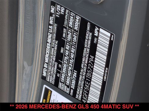 New 2026 Mercedes-Benz GLS 450 4MATIC image 32