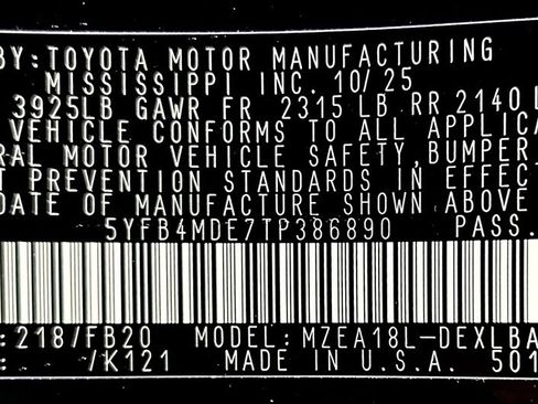 New 2026 Toyota Corolla LE image 24