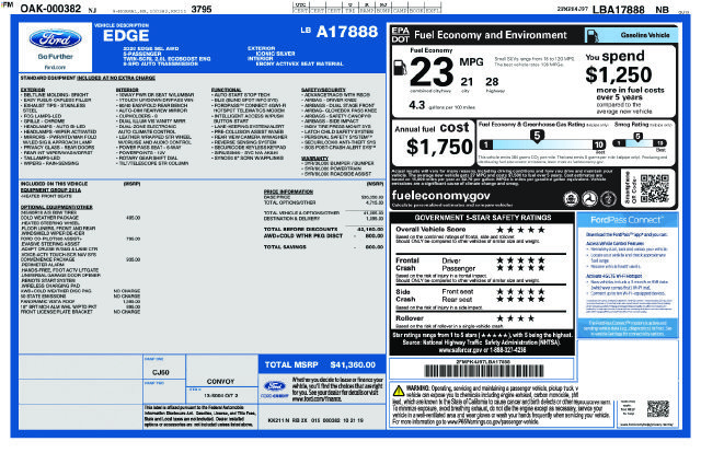 Used 2020 Ford Edge SEL w/ Convenience Package AWD/4WD image 23