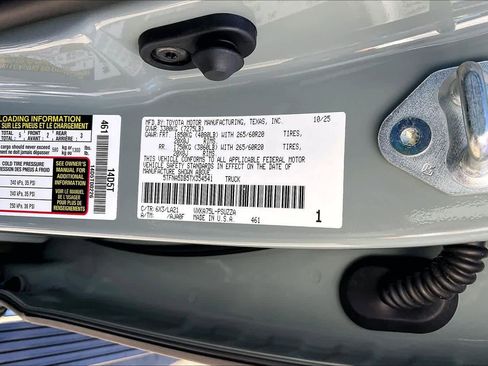 New 2026 Toyota Tundra Platinum image 21