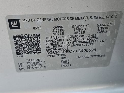 Used 2018 Chevrolet Silverado 1500 Custom w/ Custom Value Package image 19