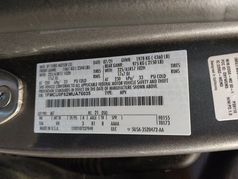 Used 2021 Ford Escape S FWD image 33