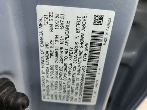 Used 2022 Honda CR-V Touring image 44