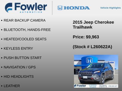 Used 2015 Jeep Cherokee Trailhawk w/ Comfort/Convenience Group