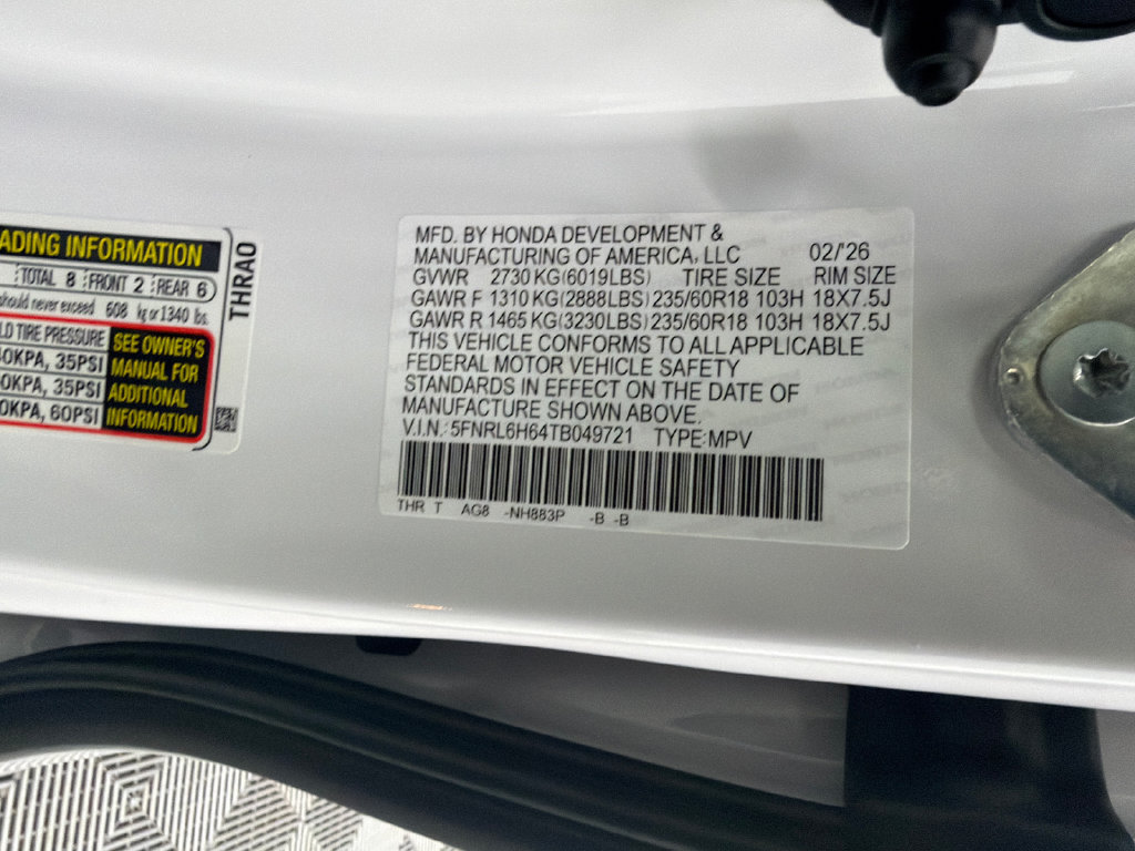 New 2026 Honda Odyssey EX-L image 37