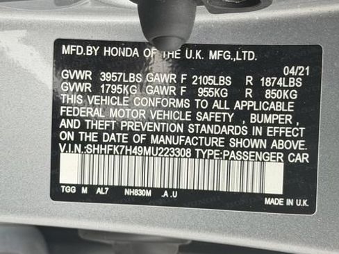 Used 2021 Honda Civic Sport image 28