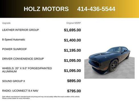 Used 2016 Dodge Challenger R/T Scat Pack w/ Leather Interior Group RWD image 5